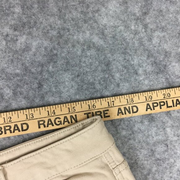 Dream Jeannes Quacker Factory Jeans 10 30 High Rise Bootcut Khaki Stretch Beige - Picture 6 of 13